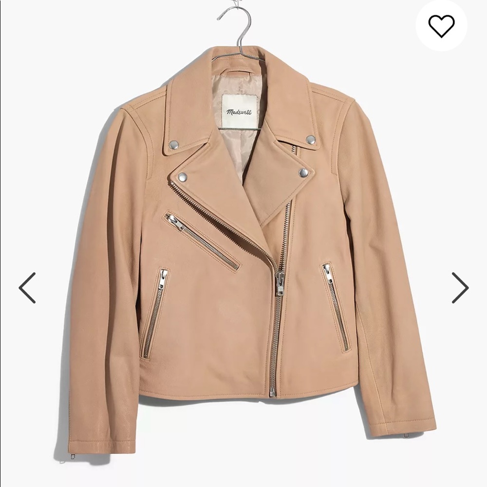 Madewell Cropped Leather Jacket